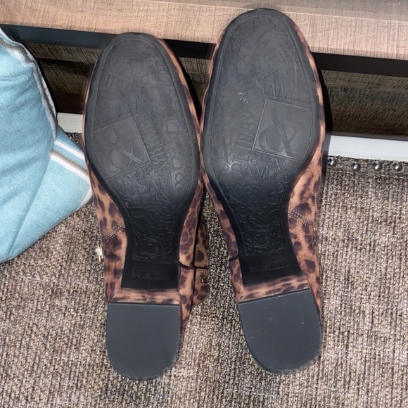 Sam and Libby leopard zip up booties excellent like new condition size 7.5 - Picture 8 of 10